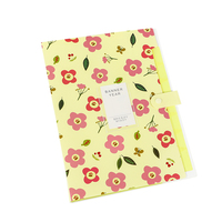Hengyao-Bolsa de documentos con patrón Floral A4, herramienta de clasificación de papeles de prueba, carpeta de archivo de expansión