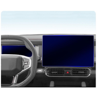 Film de protection d'écran en verre trempé anti-lumière bleue HDR ultra-clair pour tableau de bord GPS, durable et facile à installer