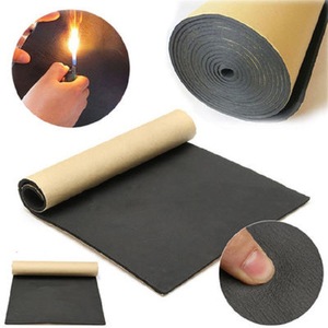 Rouleau de coton isolant thermique, feuille de caoutchouc plastique, 300C, ignifuge, insonorisant, auto-adhésif, utilisation automobile - Product Image 1