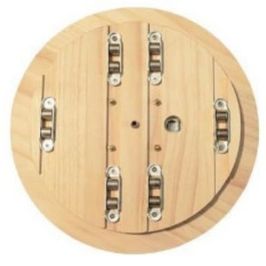 Mingrui Wooden Sliding Board 80x29x2cm Rotating <b>Seat</b> For Elderly Bedside <b>Toilet</b> Use - Product Image 5