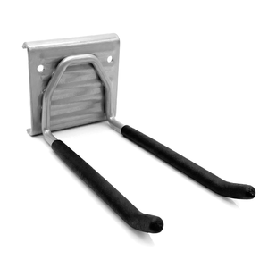 Gancho Doble KB K-RAIL de Alta Resistencia, Recubierto de Hierro con Polvo y Vinilo, Gancho Industrial para Exhibición en Rejilla, Capacidad Duradera de 30 lb, 6 mm - Product Image 1