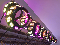 Kit de rétrofit de lentilles de phares LED Angel Eyes pour voiture, DRL couleur WRGB, contrôle par application, 3 pouces, VAHID Auto Lights, 12V, OE C51, étanche IP68