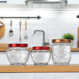 Hot Sell clear Empty Custom Logo Jam Food Preserve Jar 75ml 100ml <strong>Bird</strong> <strong>Nest</strong> Glass Bottle with Lid - Product Image 4