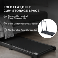Tapis de course électrique pliable professionnel robuste, charge maximale 120 kg, 2-en-1, silencieux, motorisé, pour bureau et fitness