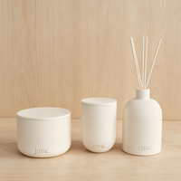Ensemble cadeau de bougies parfumées et diffuseurs à bâtonnets personnalisés en gros avec boîte, emballage de luxe écologique