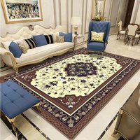 Tapis de sol personnalisé en gros, style européen de luxe, velours cristal, flanelle, carreaux de tapis, tapis