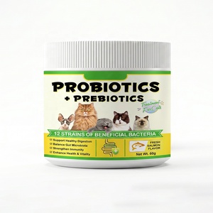 Probiotici e Prebiotici in Polvere per Gatti, 12 Ceppi, 60g, Gusto Salmone, Supporto Digestivo, Etichetta Pulita, GMP, OEM - Product Image 6