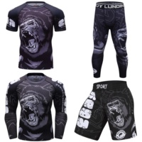 Vente en gros de rashguards personnalisés imprimés par sublimation pour hommes, t-shirt de surf à manches courtes pour hommes, rashguard BJJ