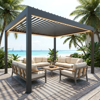 Island-Homestay Aluminium-Pergola & Pavillon – Salzbeständig, Hurrikanresistent, Wasserdicht für Balkon und Außenbereich