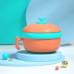 Bol isotherme pour bébé en acier inoxydable 316, multifonctionnel, avec ventouse, anti-chute, pour <span class=keywords><strong>repas</strong></span> et accessoires de table pour enfants - Product Image 2