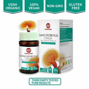 Cápsulas de Esporas de Hongo Reishi GANOHERB con Extracto Orgánico de Ganoderma Lucidum, Suplemento Herbal OEM para Suministro a Granel - Product Image 3