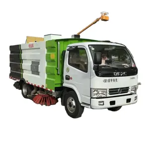 Nhà Cung Cấp Trung Quốc Hộp Số Tay Chạy Bằng Dầu Diesel Thùng Rác 5cbm Máy Quét Đường Phố Có Vòi Phun Nước Xe Tải Đường Sạch