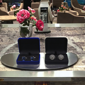 <span class=keywords><strong>Estuche</strong></span> de joyería con forro de terciopelo Premium rectangular de lujo <span class=keywords><strong>para</strong></span> <span class=keywords><strong>hombre</strong></span>, regalo de negocios <span class=keywords><strong>para</strong></span> gemelos y pendientes - Product Image 3