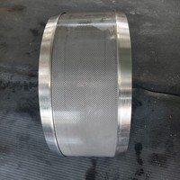 Nouvelle Matrice à Anneaux en Acier Inoxydable pour Aliments du Bétail, Porcs et Poulets, Diamètre de Trou 2.5-8.0mm, Moule à Anneaux Van AarsenC600-225, Capacité 10 Tonnes/heure