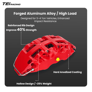 Kit <span class=keywords><strong>de</strong></span> freinage tout-terrain TEI T665 6 pistons, étrier avant, disque 355x32mm, roue 18 pouces, pour TOYOTA Land Cruiser Prado - Product Image 3