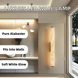 Modern Luxury LED <b>Lighting</b> SaiShiMeng Warm White Alabaster SUMATRA AF Wall <b>Sconce</b> Lamps Bathroom Recessed Installation Factory - Product Image 2