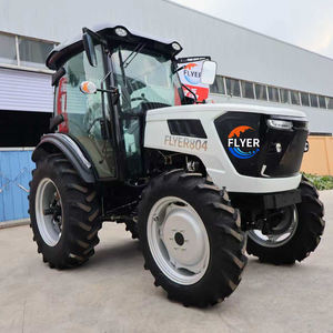 Couleur blanche Haute Qualité Chine Nouveau Tracteur Agricole à Roues 4x4 80HP avec Cabine AC à Vendre - Product Image 1