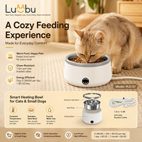 Bol chauffant en acier inoxydable pour nourriture et eau pour chats et chiens