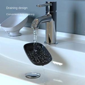 Wholesale 1Pcs Portable Self-Draining Soap Box Super Suction Bathroom Accessories Self-Discharging <b>Dish</b> Holder Storage <b>Rack</b> - Product Image 4