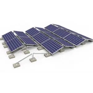 Zonnepaneel Stand Platte Dak Aluminium Solar Montage Aerodynamische Oost-west Statief Rekken