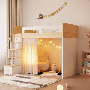 <span class=keywords><strong>Lit</strong></span> <span class=keywords><strong>cabane</strong></span> en bois pour chambre d'enfant <span class=keywords><strong>avec</strong></span> <span class=keywords><strong>bureau</strong></span>, fabriqué en Chine pour les enfants - Product Image 2