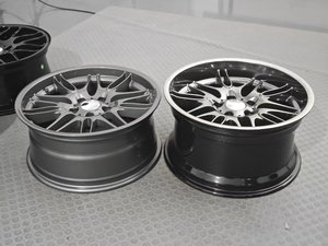 ล้อแม็กซ์แฟชั่นทรงดิ้น ขอบ 18x8 18x9.5 ขนาด 5x120 PCD สีไฮเปอร์แบล็ค สำหรับรถ <span class=keywords><strong>BMW</strong></span> E39 <span class=keywords><strong>E40</strong></span> E30 - Product Image 3