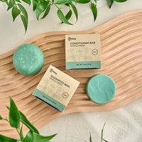 Caja de Regalo para Jabón Pequeña, Ecológica, Hecha con Materiales Reciclados, Embalaje de Cartón Kraft, Recubrimiento UV, Lámina Dorada, Cosmética