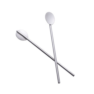 Wholesale Online Hot Sale New Product Custom Stainless Steel Hollow Tube Wine Spoon Swizzle Sticks Mixing Spoons <b>Bar</b> <b>Tools</b> - Product Image 1