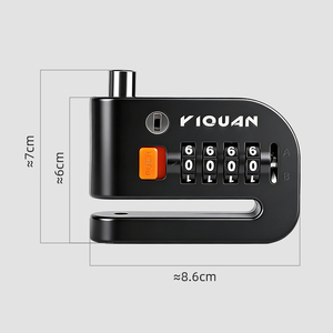 <span class=keywords><strong>Antivol</strong></span> de frein à disque étanche pour moto et vélo, renforcé avec 2 clés pour moto, vélo électrique, scooter - Product Image 6