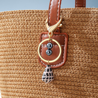 Charme de sac exquis, style hawaïen, perle, coquille de beurre, accessoire, pendentif pour sac à main, porte-clés pour cadeau