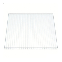 Plaque alvéolaire en polycarbonate résistante aux UV, transparente et résistante aux intempéries pour couverture de serre