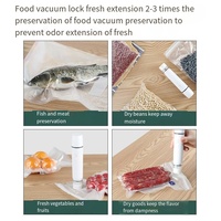 Mini machine de conservation sous vide + sac sous vide de qualité alimentaire rechargeable portable