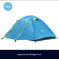 Tente de camping durable et ultralégère pour 2 personnes, 3 saisons, double couche, imperméable, avec poteaux en aluminium, pour la randonnée et le camping en plein air