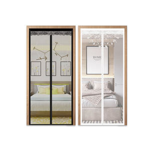 Moustiquaire magnétique en fibre de verre renforcée permanente <span class=keywords><strong>pour</strong></span> porte coulissante robuste de 72x80 pouces <span class=keywords><strong>pour</strong></span> porte à crochet - Product Image 6