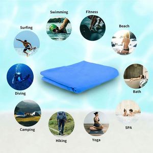 Serviette en microfibre à séchage rapide avec logo personnalisé, 40x80cm, haute absorption, légère, sans sable, moderne, pour la gym, le yoga, les voyages, le camping, la natation, la plage - Product Image 6