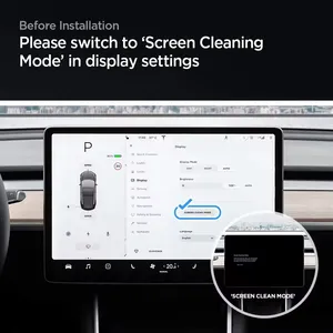 Venta caliente Protector de pantalla de coche película PET para Tesla Modelo 3 Navigator Protector de pantalla táctil