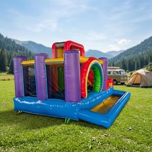 Castillo Hinchable Comercial <span class=keywords><strong>de</strong></span> PVC para Exteriores, Castillo Inflable con Tobogán para Alquilar - Product Image 3