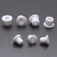 Prêt en stock Bouchon en caoutchouc de silicone Oeillet de fil Bouchon de joint creux rond Bouchon de type T avec trou de 8 9 10 11 12 15 mm