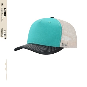 Casquette Trucker Respirante d'Été en Tissu Colorblock Cinq Pièces Personnalisée pour l'Exportation, Modèle Richardson 112FP 6 Panneaux - Product Image 1