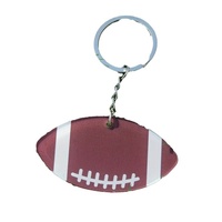Porte-clés sportif créatif double face en acrylique, motifs football et volleyball, transfrontalier, États-Unis Cadeau sportif pour la fête de l'Indépendance