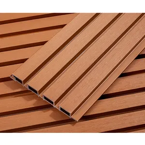 แผ่นไม้อัด PVC สำหรับตกแต่งผนังภายนอกอาคารทำจากไม้