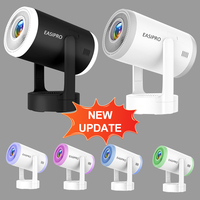 Vente en gros de projecteurs portables de haute qualité, 180 lumens ANSI, 720P, décodage vidéo 4K, écran 120 pouces, Android, mise au point automatique, correction de la distorsion trapézoïdale