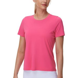 FOXA Camiseta deportiva de manga corta para mujer, de secado rápido, ligera, con cuello redondo, atlética, para correr - Product Image 2