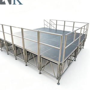 High Quality Outdoor Performance Aluminum Adjustable Height Concert Platform Event Truss Plywood Portable Stage - Product Image 1