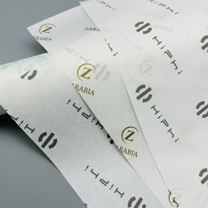 Papier de Soie Noir et Blanc de Luxe 17gsm 28gsm Imprimé Dorure à Chaud Personnalisé Biodégradable pour Vêtements Vente en Gros - Product Image 2