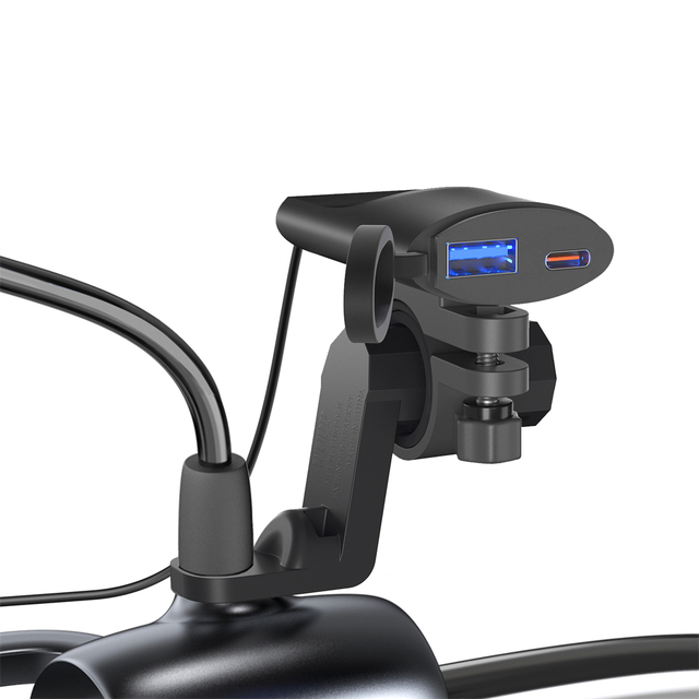 48W Type C Waterproof Motorcycle Charger With PD Motorcycle USB C Charger with QC3.0 Fast Charging for Phone Tablet GPS 12V 24V