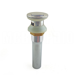 Lưu vực Bìa mùa xuân Brass cắm màu vòi hoa sen tầng dài chìm Stopper phần Pop Up cống - Product Image 4