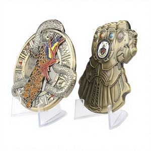 Chinese Supplier Custom Silver Copper Stamped Embossed <strong>3D</strong> Plating Gold Coins for Sale - Product Image 1