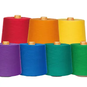 100% cotone pettinato cardato Ne20/1 30/1 40/1 filato per maglieria e tessitura in 580 + colori