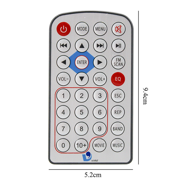 Bluetooth 5.0 MP4 Lossless Decoder Board Wireless Stereo Music Module Remote Control Audio Receiver Infrared Features ABS